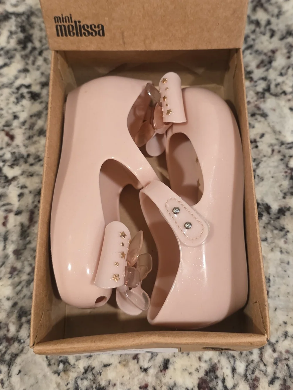 Mini Melissa Toddler Girls' Ultragirl Star II in Glitter Pink - Size 9c NWT/B